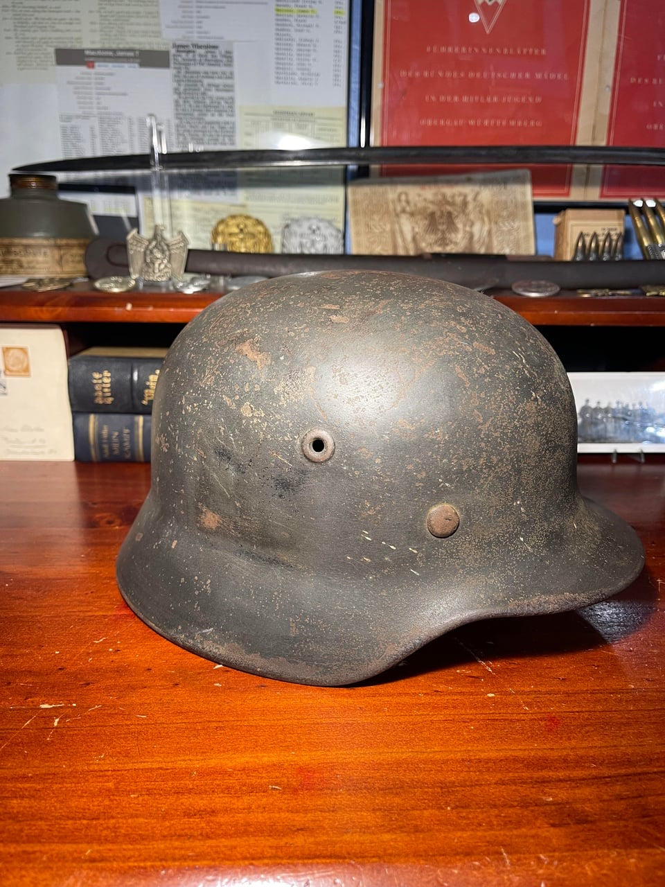 WW2 Luftwaffe M40 Helmet – Salty Example