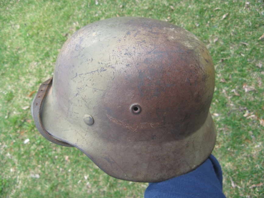 WW2 Luftwaffe Normandy Camo Helmet – Transitional 1940, Size 68