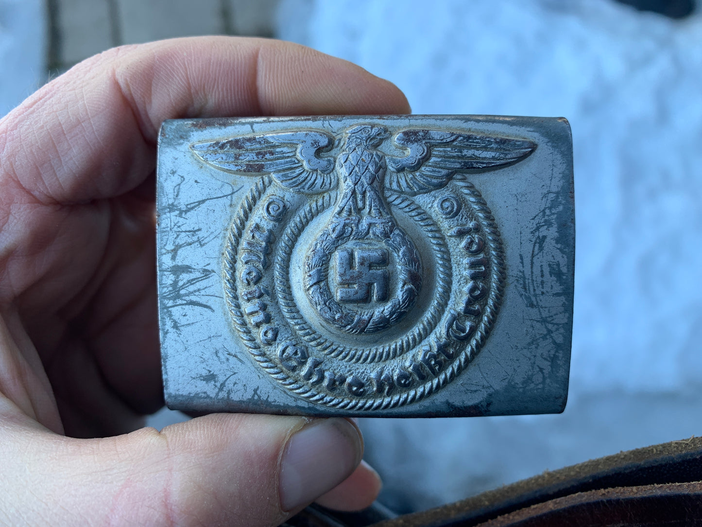WW2 Waffen-SS Belt, Buckle & Ammo Pouches – Woodwork Estate Find