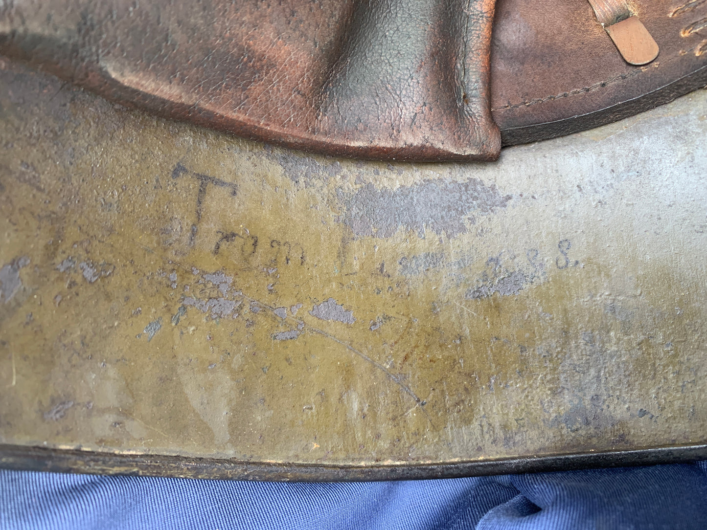 WW1 German M16 Helmet – Large Size W66, Preserved Survivor