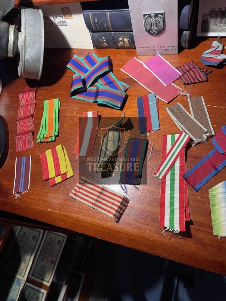 Lot of Mixed Medal Ribbons – German & International Examples