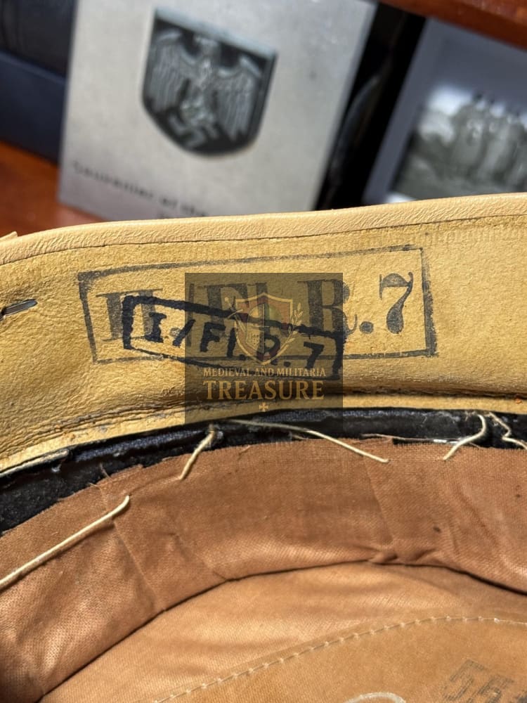 Luftwaffe Flak Visor Cap – Unit Marked WWII