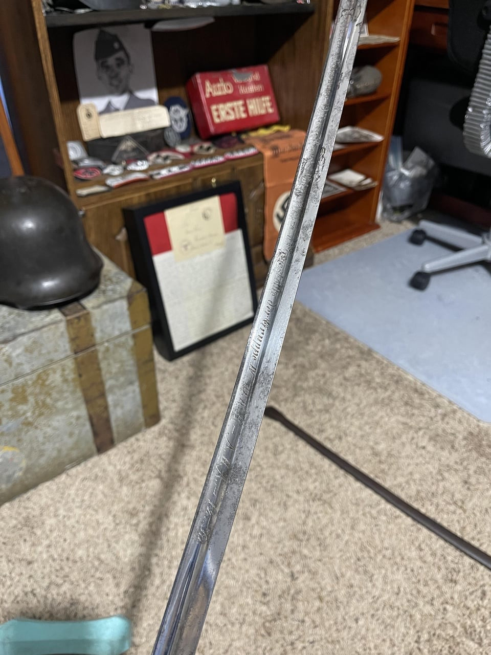 WW2 German Officer’s Sword – Named to Colonel Baumgart