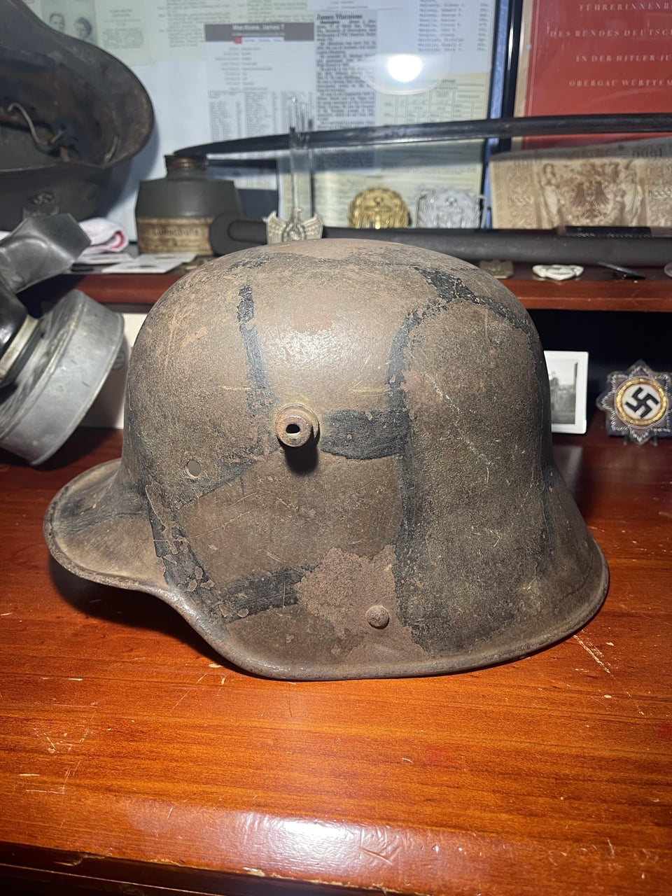 WW1 German Camo Stahlhelm Shell – Honest Battlefield Veteran