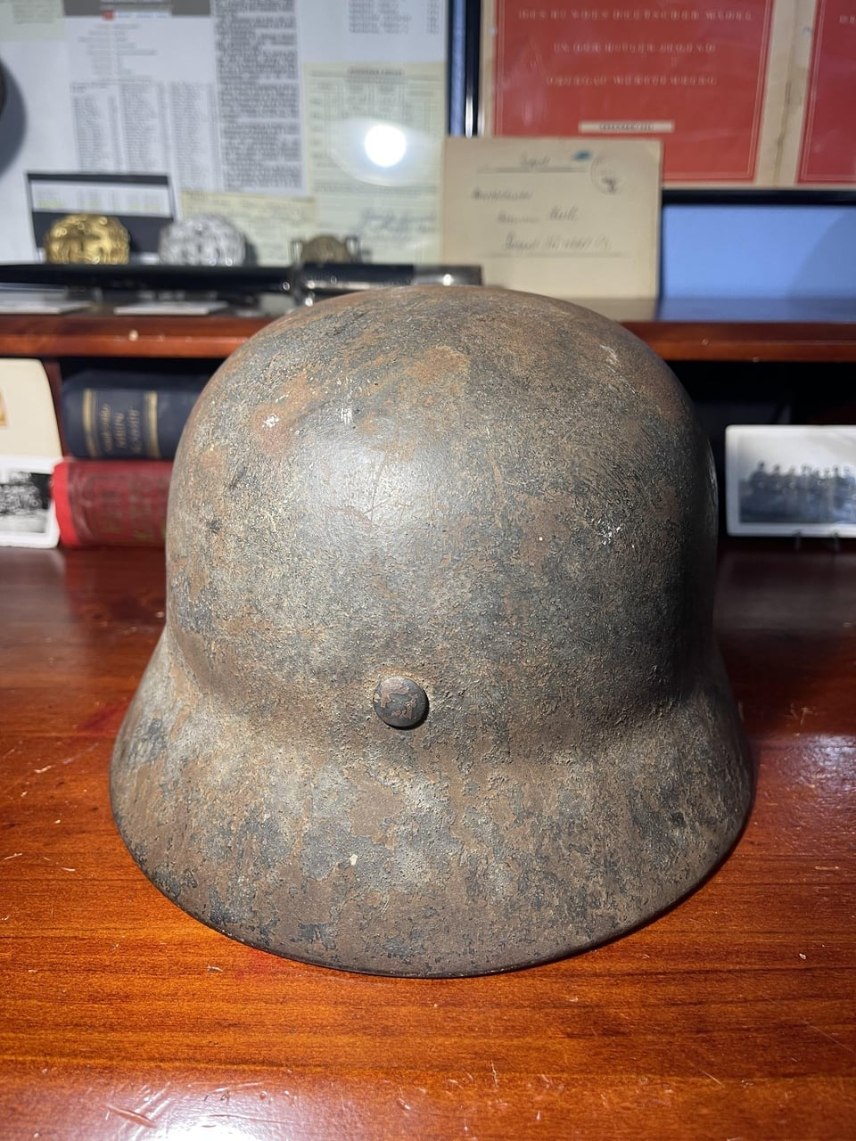WW2 Luftwaffe M40 Helmet – HKP Maker, Rough Condition
