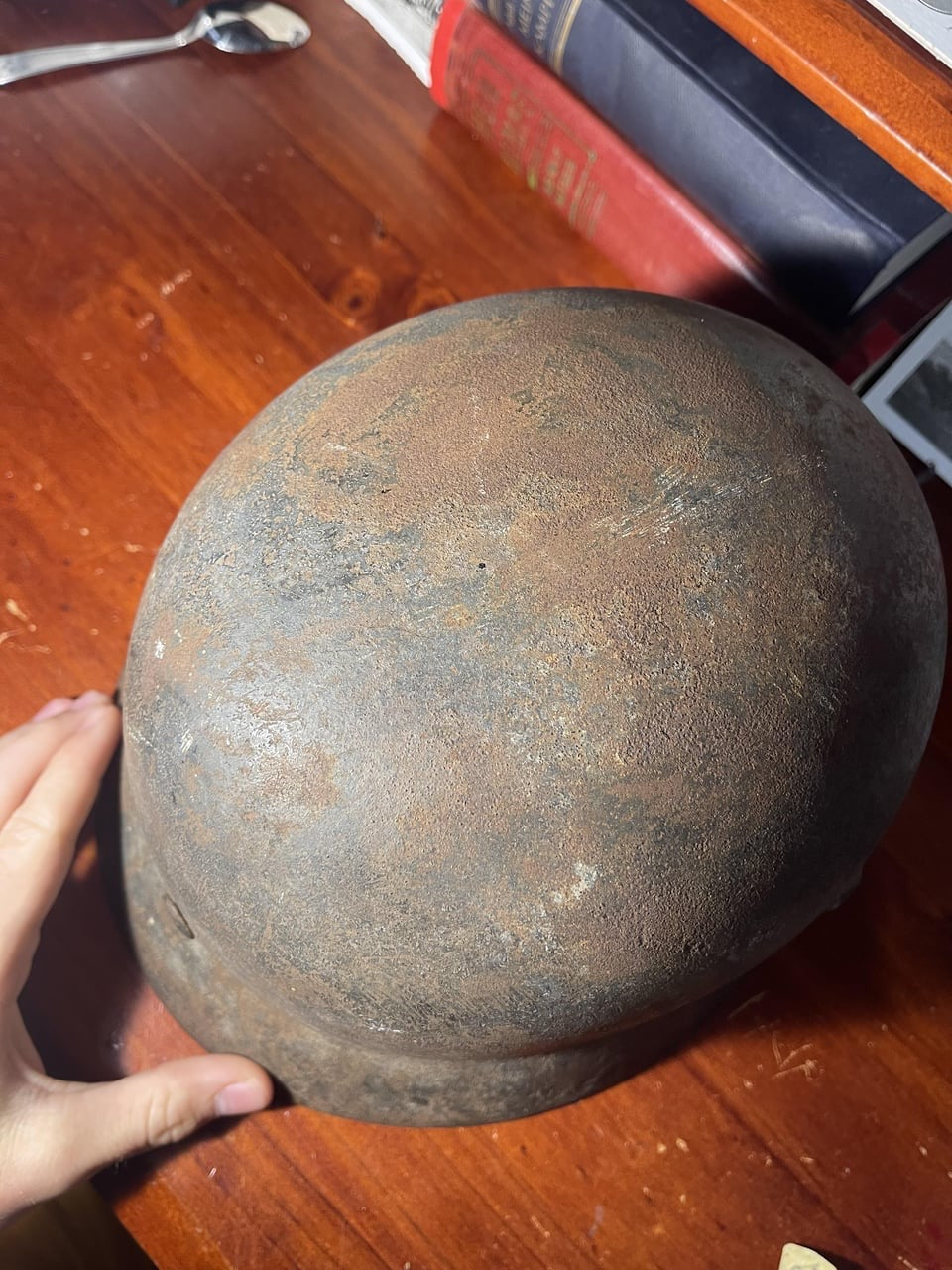 WW2 Luftwaffe M40 Helmet – HKP Maker, Rough Condition