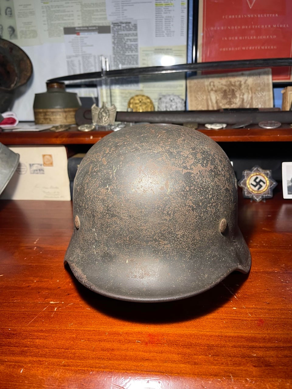WW2 Luftwaffe M40 Helmet – Salty Example
