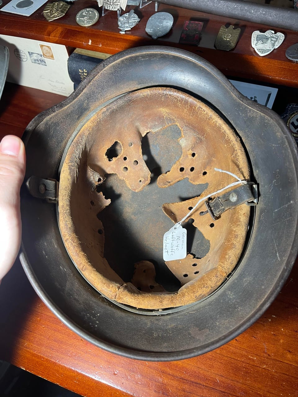 WW2 Luftwaffe M40 Helmet – Salty Example