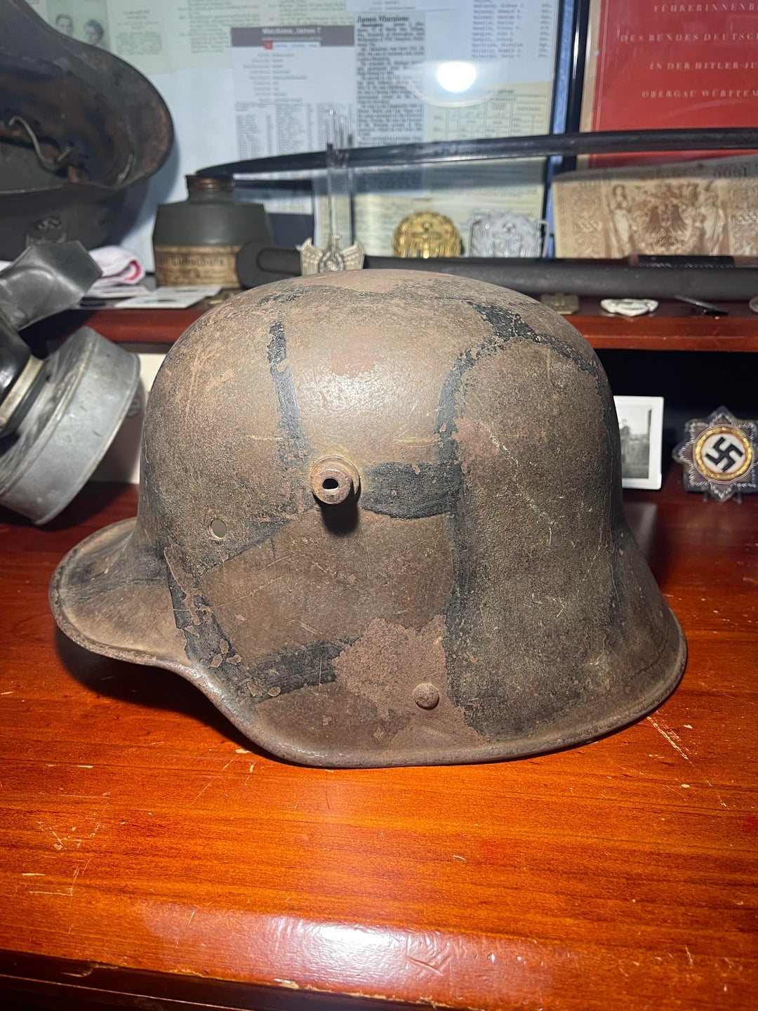 WW1 German Camo Stahlhelm Shell – Honest Battlefield Veteran