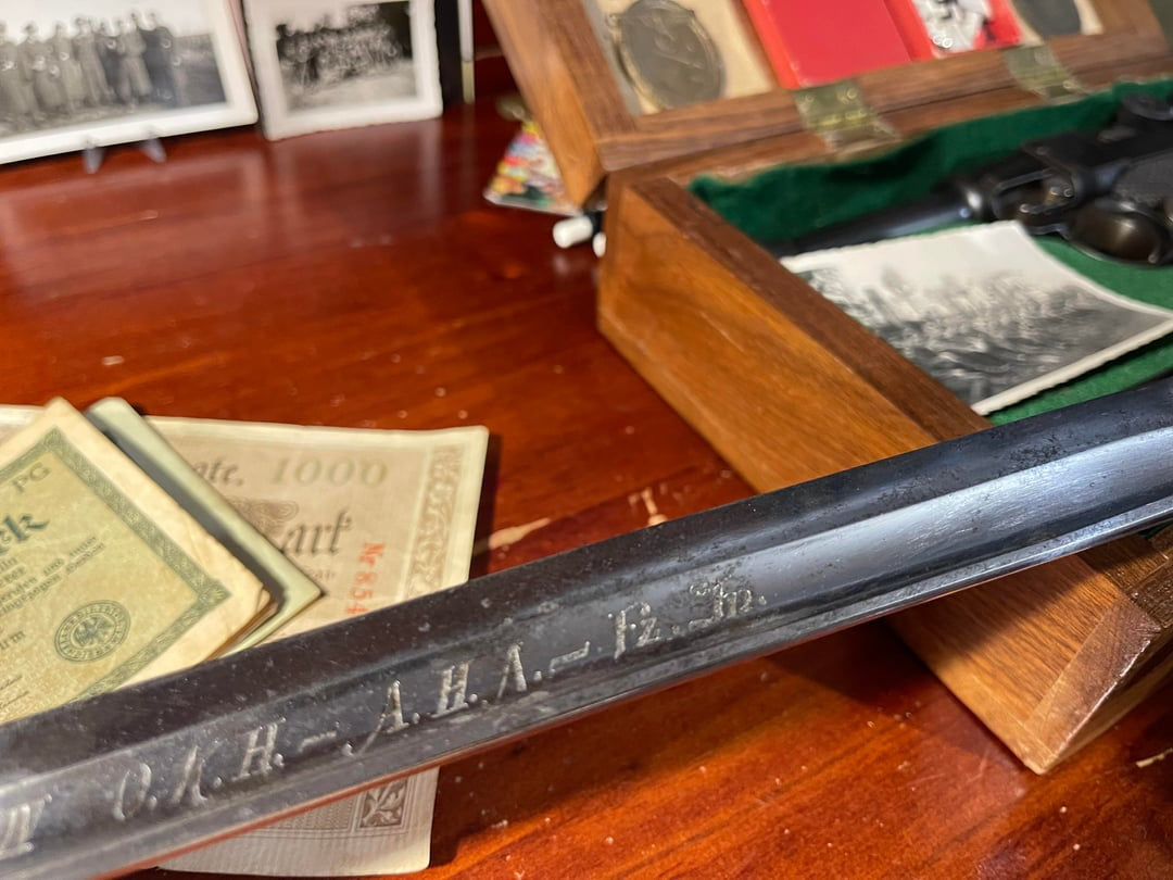 WW2 German Officer’s Sword – Named to Colonel Baumgart
