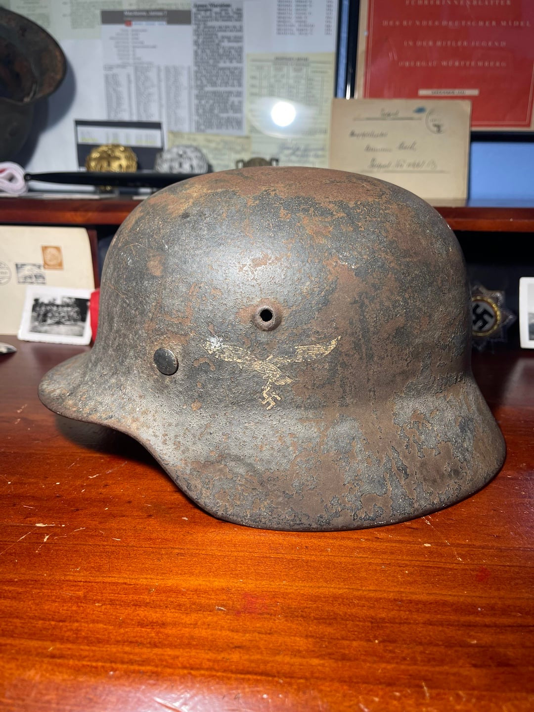 WW2 Luftwaffe M40 Helmet – HKP Production, Textured Paint