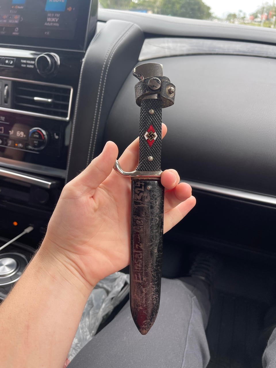 WW2 Hitler Youth Knife – Etched Example with Mysterious Back Marking