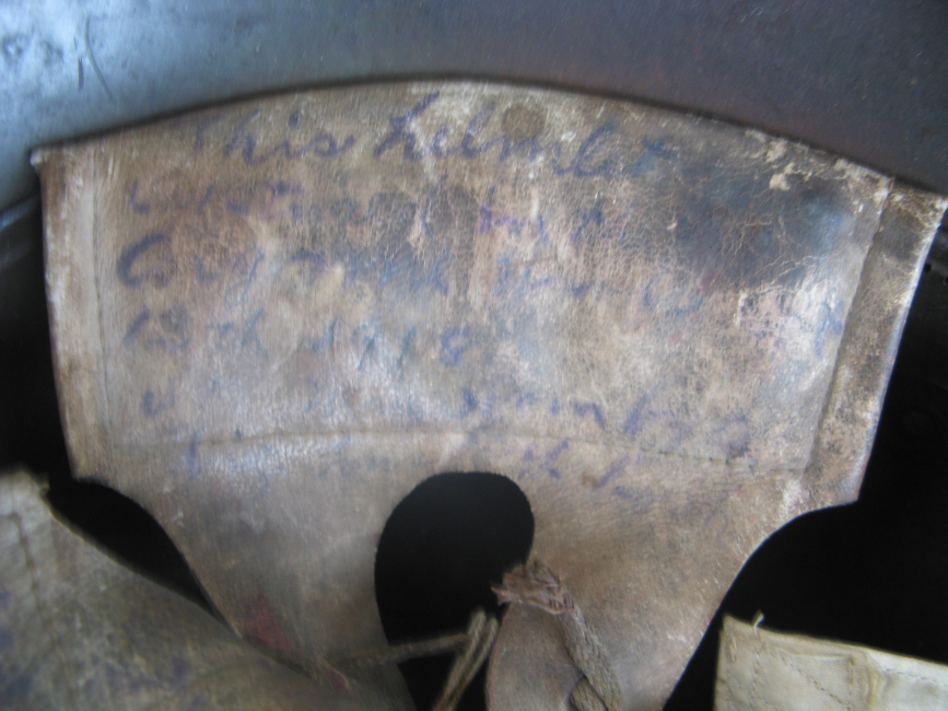 WW1 German M16 Camouflage Helmet – Rare Splotchy Pattern with Provenance