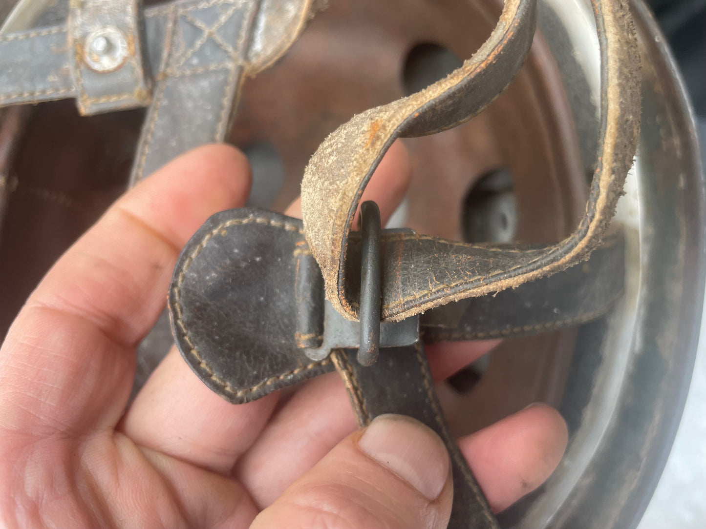 WW2 German Fallschirmjäger Helmet – ET66, Lot 5069