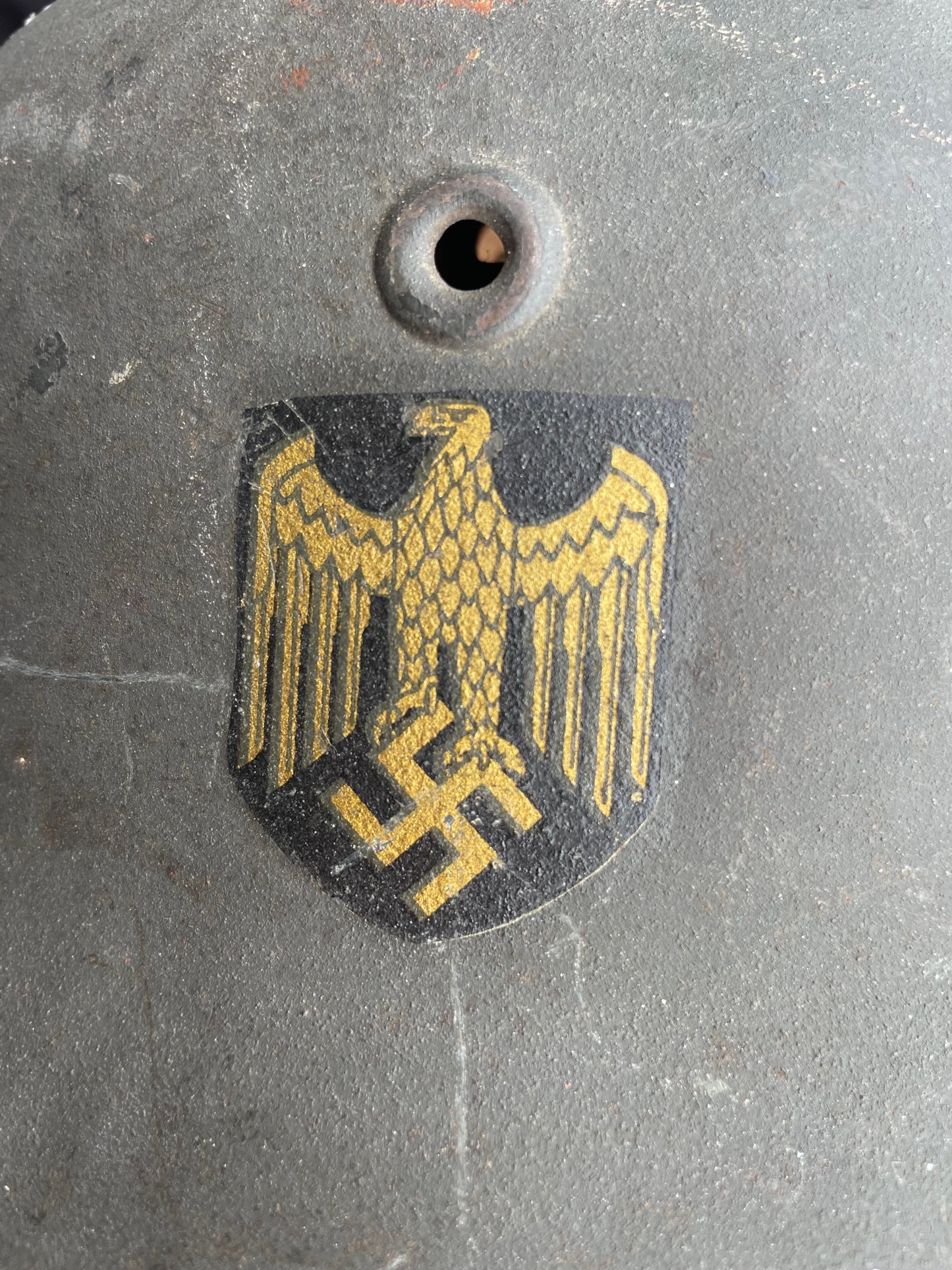 Rare Kriegsmarine M40 Helmet – Quist Q64, Lot DN142
