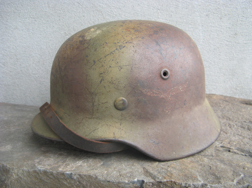 WW2 Luftwaffe Normandy Camo Helmet – Transitional 1940, Size 68