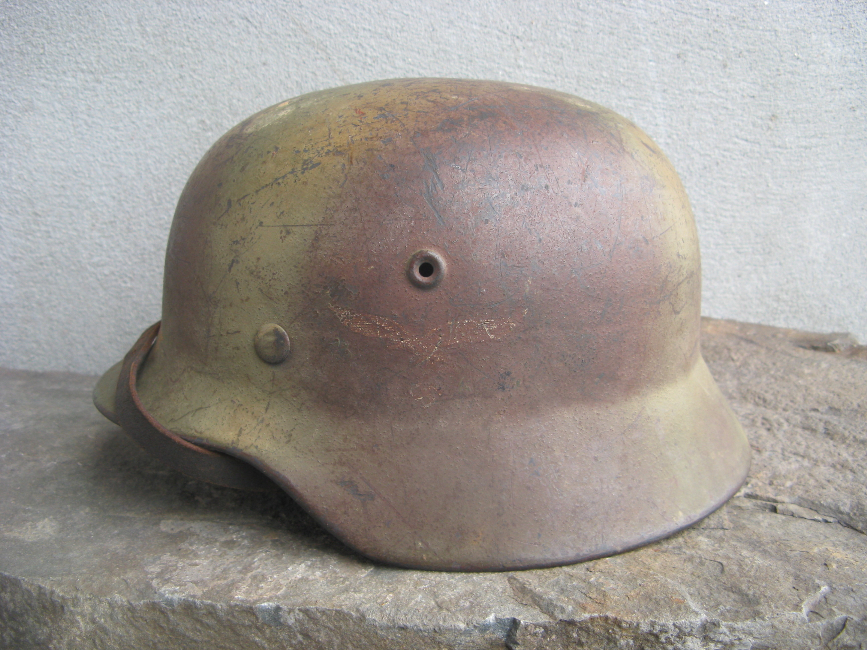 WW2 Luftwaffe Normandy Camo Helmet – Transitional 1940, Size 68