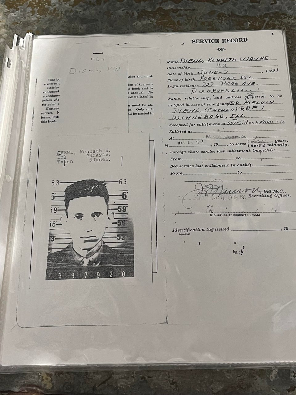 WW2 USMC 1st Division Uniform – Identified Veteran Grouping