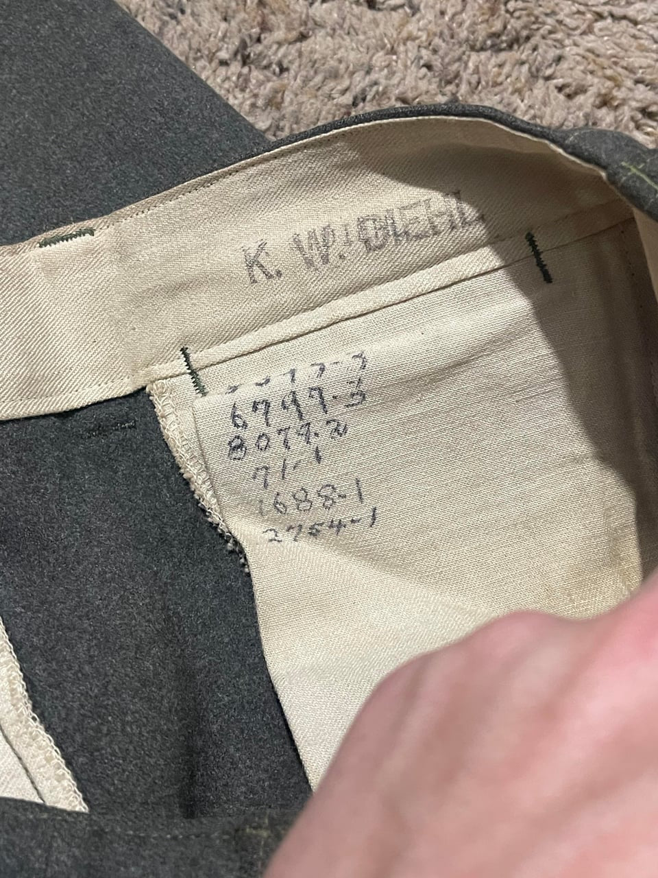 WW2 USMC 1st Division Uniform – Identified Veteran Grouping