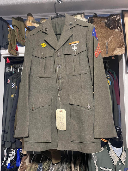 WW2 USMC 1st Division Uniform – Identified Veteran Grouping