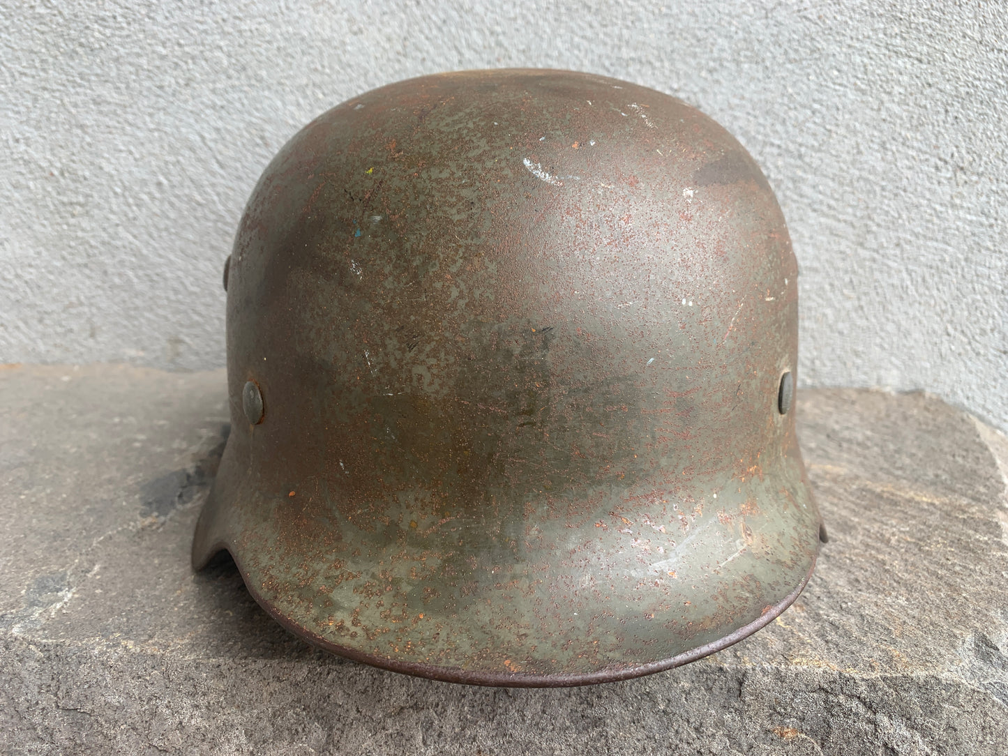 WW2 German M35 Heer Helmet – Early Pre-War Double Decal (1935)