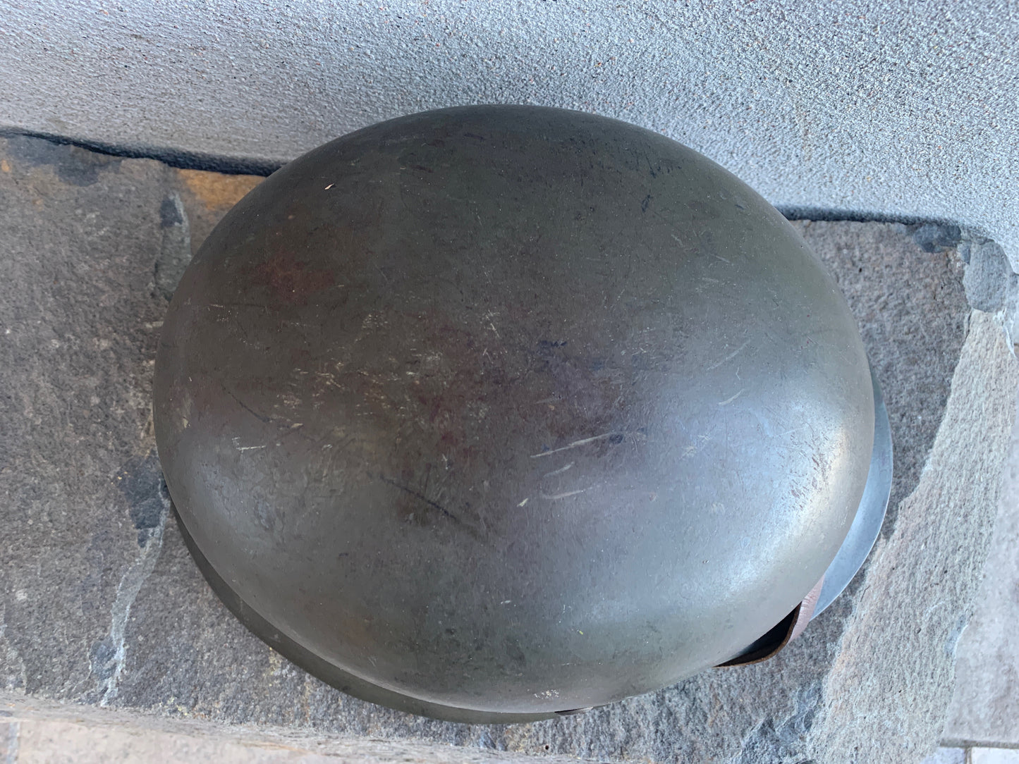 WW2 German M35 Kriegsmarine Double Decal Helmet – Rare ET70 Size