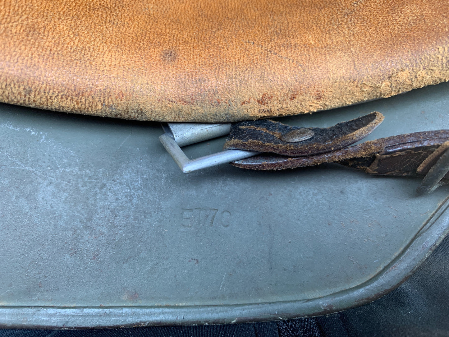 WW2 German M35 Kriegsmarine Double Decal Helmet – Rare ET70 Size