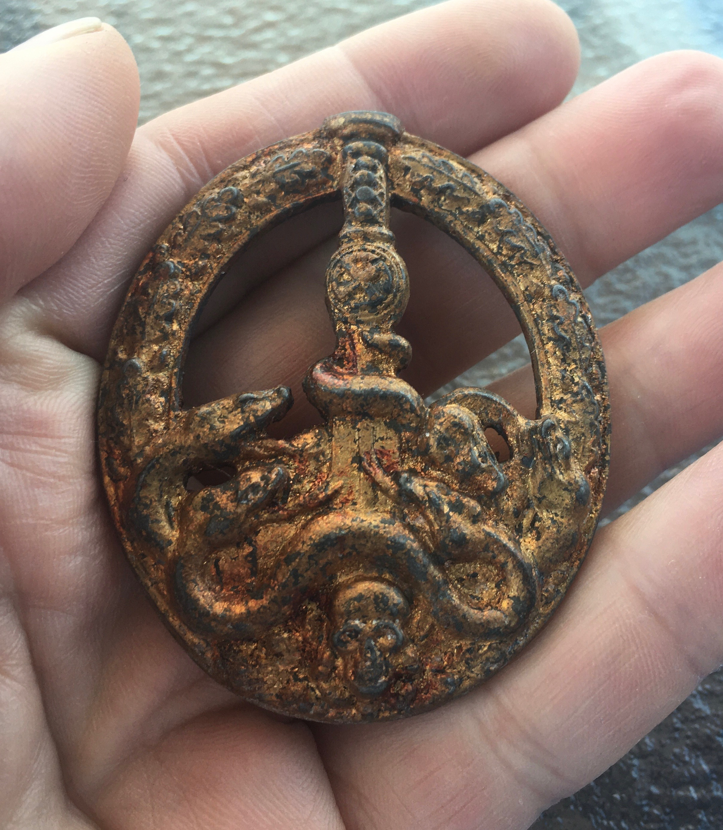 WW2 German Bandenkampfabzeichen in Bronze – Flea Market Sourced