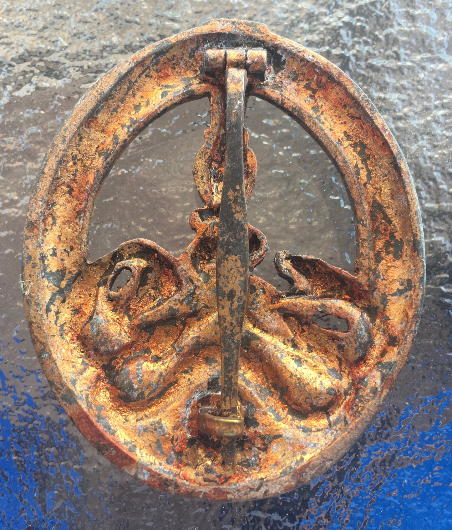 WW2 German Bandenkampfabzeichen in Bronze – Flea Market Sourced