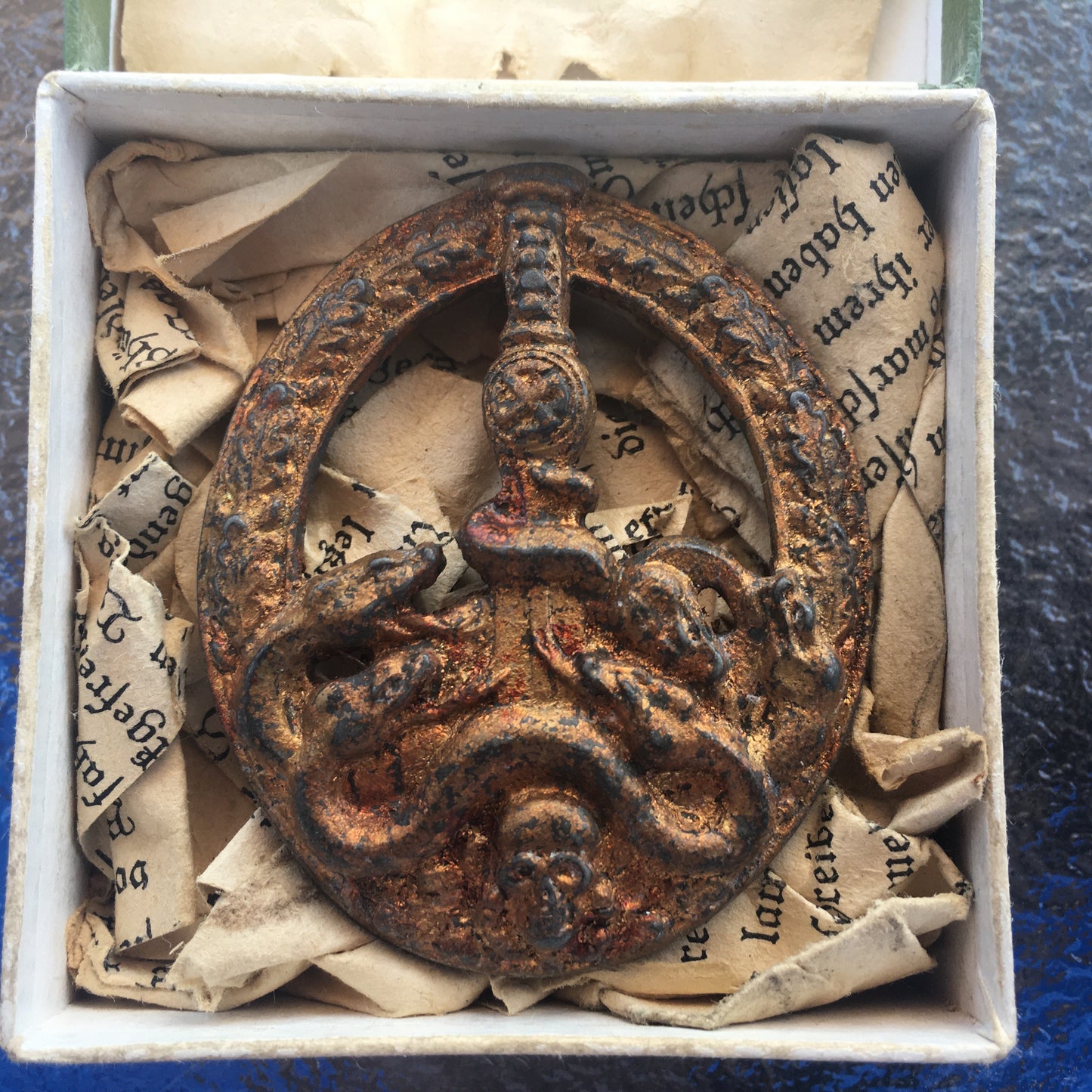 WW2 German Bandenkampfabzeichen in Bronze – Flea Market Sourced