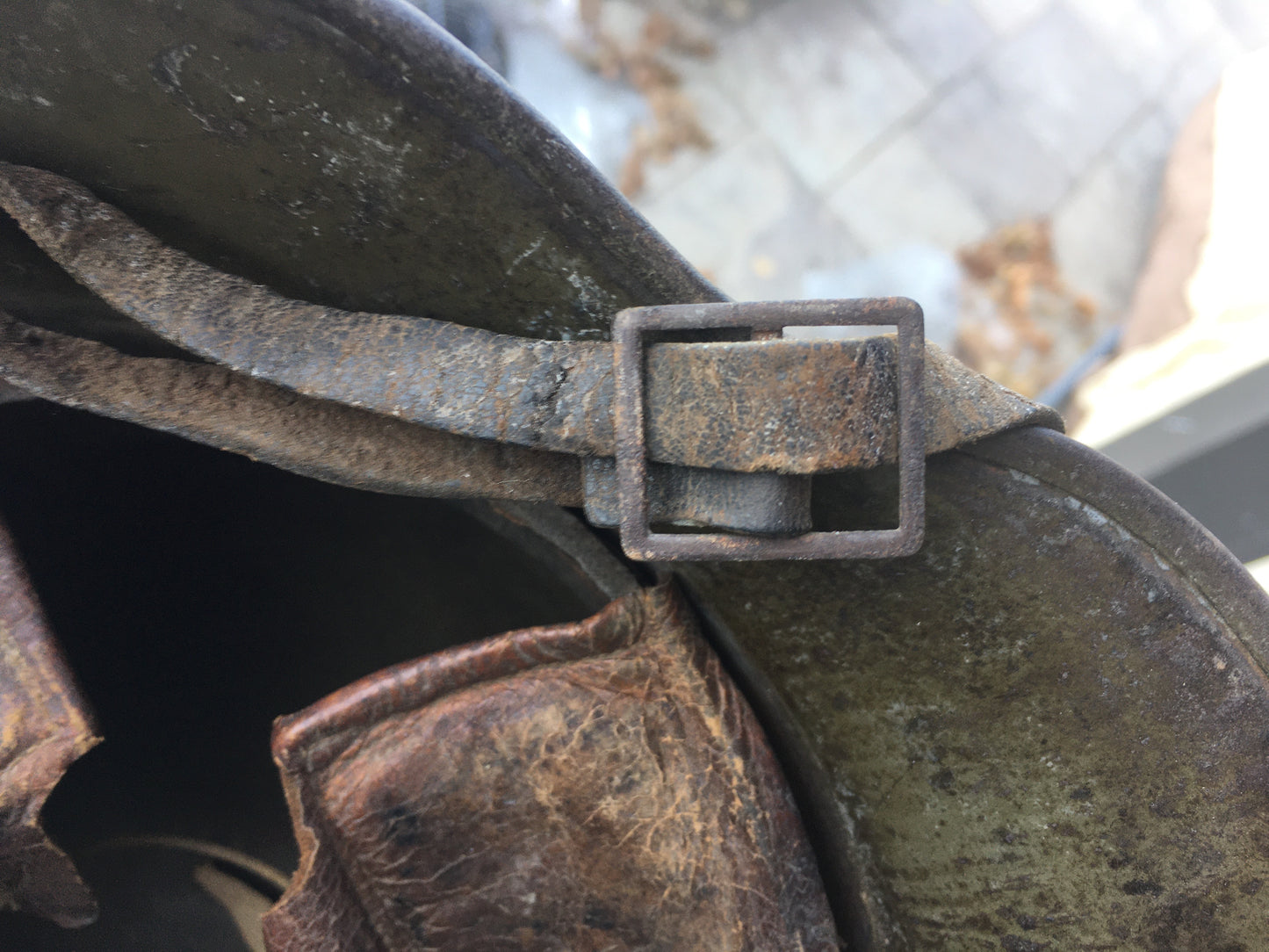 WW1 German M16 Camo Painted Helmet – Original & Untouched