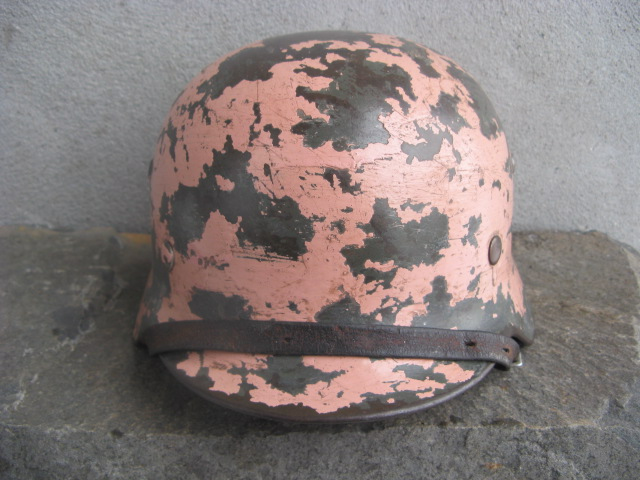 WW2 German M35 DAK “Pinkie” Helmet – North Africa Combat Proven