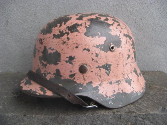 WW2 German M35 DAK “Pinkie” Helmet – North Africa Combat Proven
