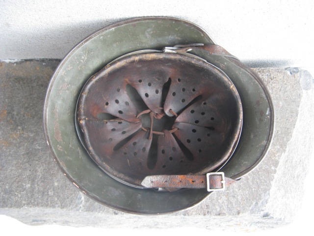 WW2 German M35 DAK “Pinkie” Helmet – North Africa Combat Proven