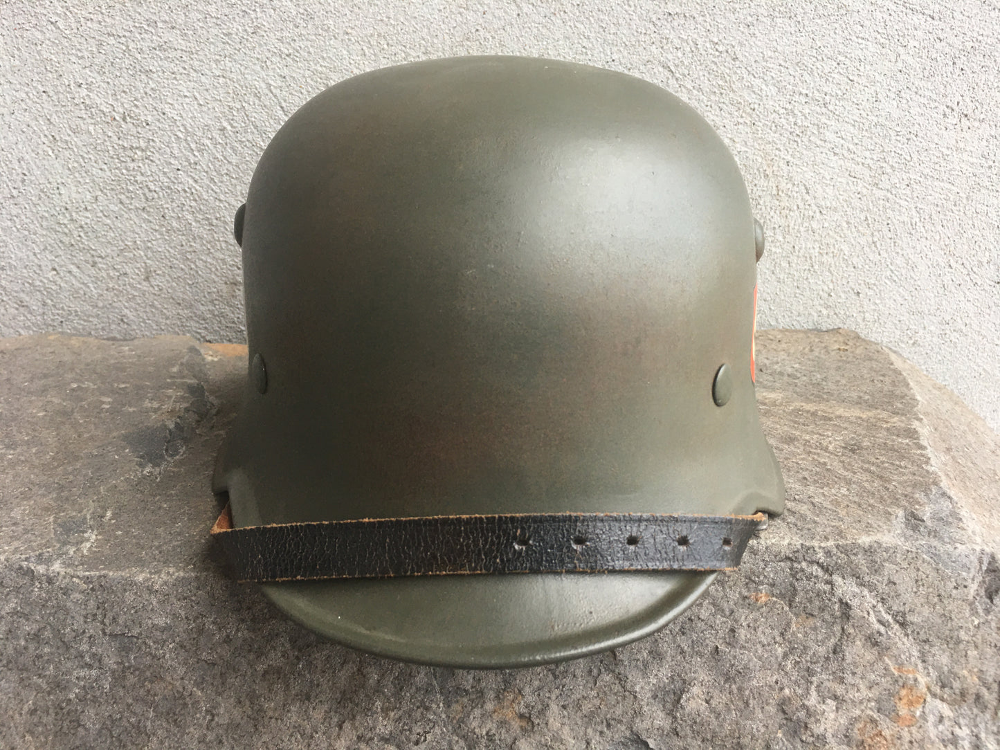 WWII German M34 SS Einsatzgruppen Helmet – Edelstahl (High-Grade Steel)