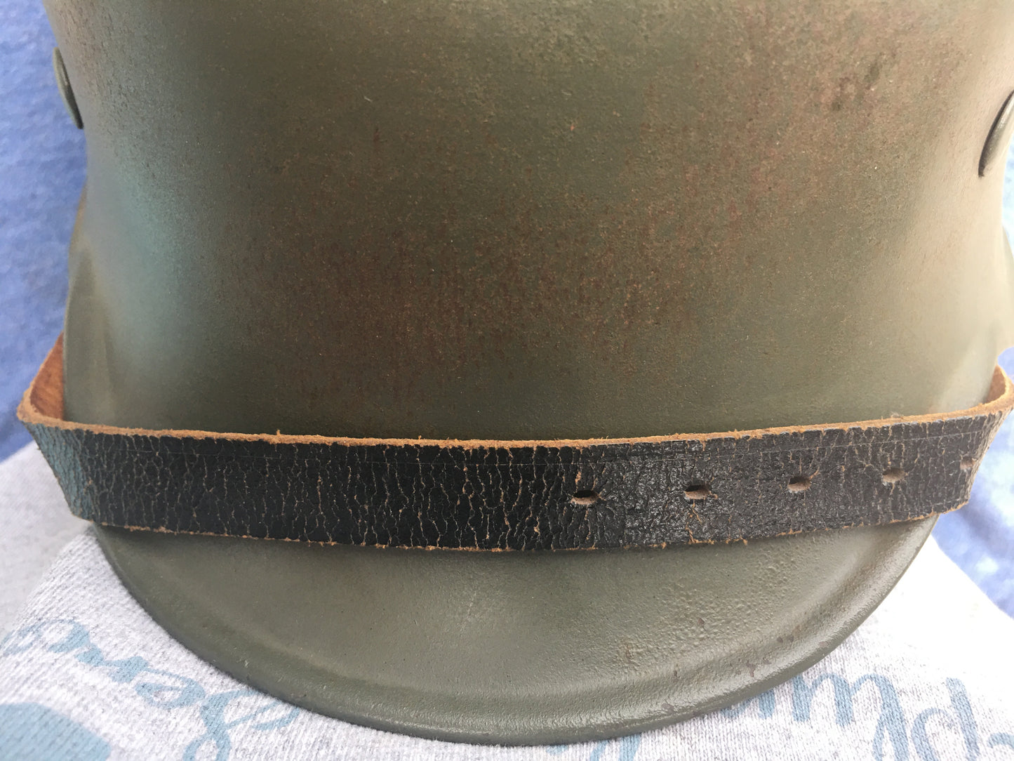 WWII German M34 SS Einsatzgruppen Helmet – Edelstahl (High-Grade Steel)