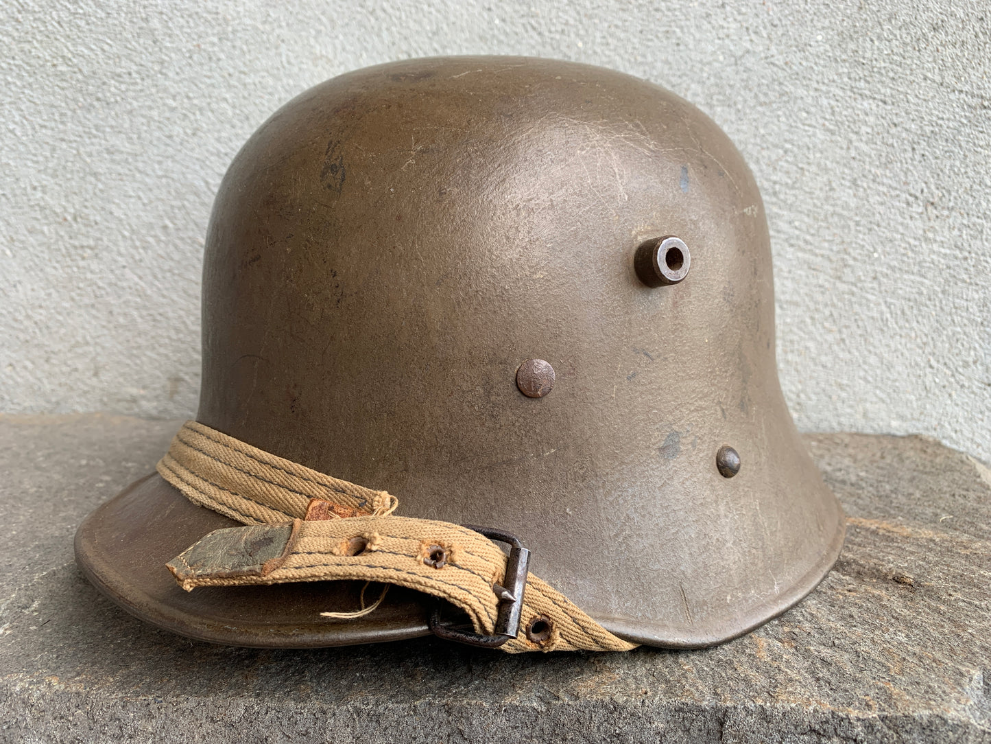 WW1 Austrian M17 Helmet – Untouched Storage Locker Find, Southern California