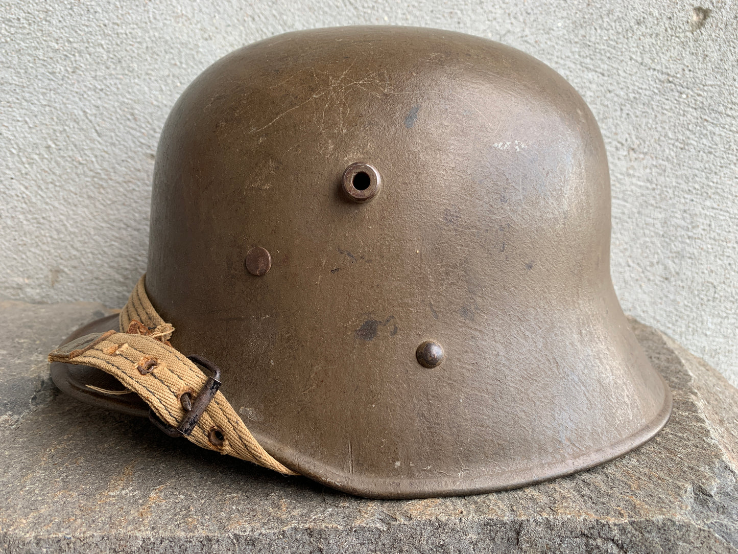 WW1 Austrian M17 Helmet – Untouched Storage Locker Find, Southern California