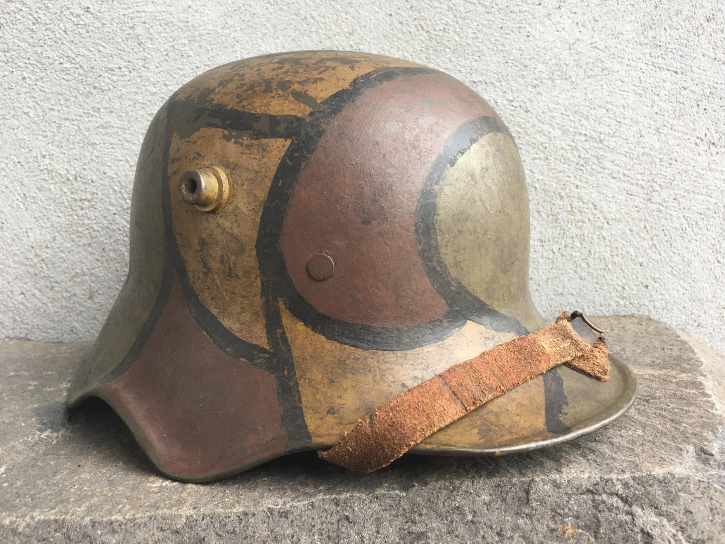 WW1 German M18 “Ear-Cut” Helmet – Late War ET64 Production