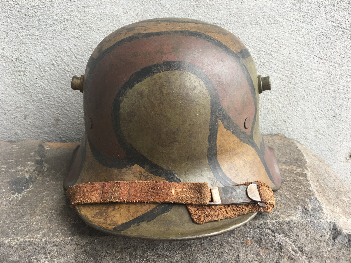 WW1 German M18 “Ear-Cut” Helmet – Late War ET64 Production