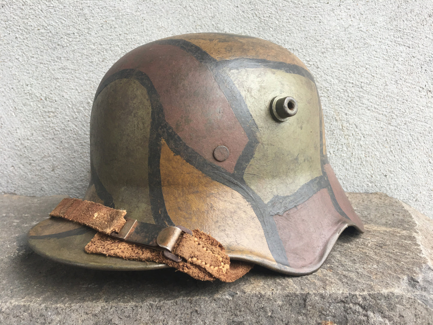 WW1 German M18 “Ear-Cut” Helmet – Late War ET64 Production