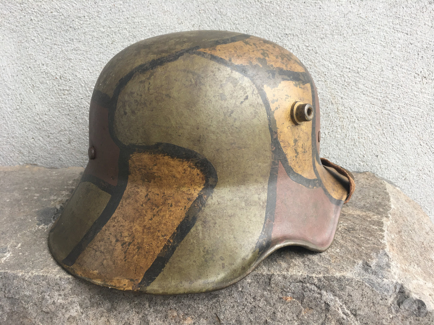 WW1 German M18 “Ear-Cut” Helmet – Late War ET64 Production