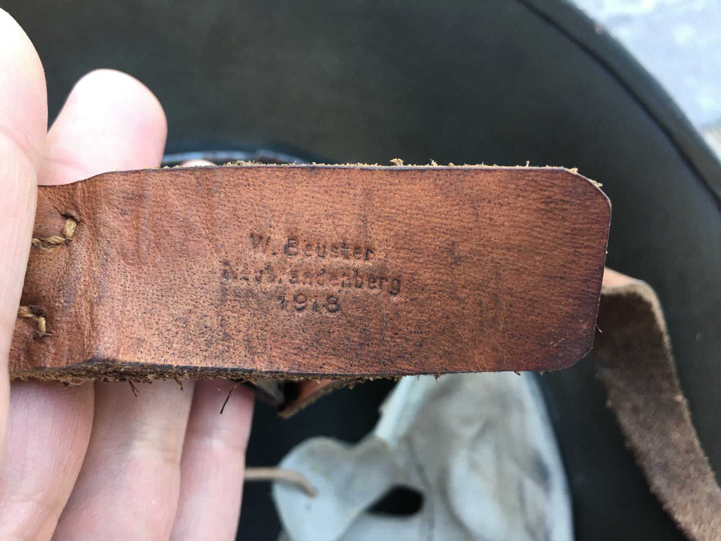 WW1 German M18 “Ear-Cut” Helmet – Late War ET64 Production