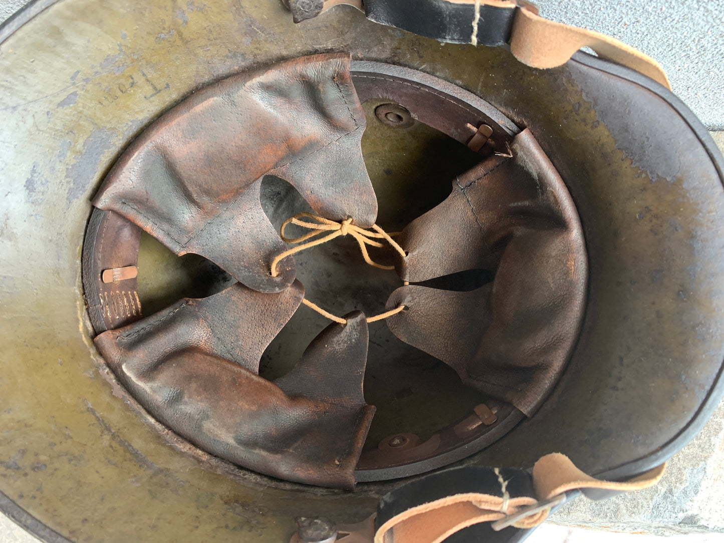 WW1 German M16 Helmet – Large Size W66, Preserved Survivor