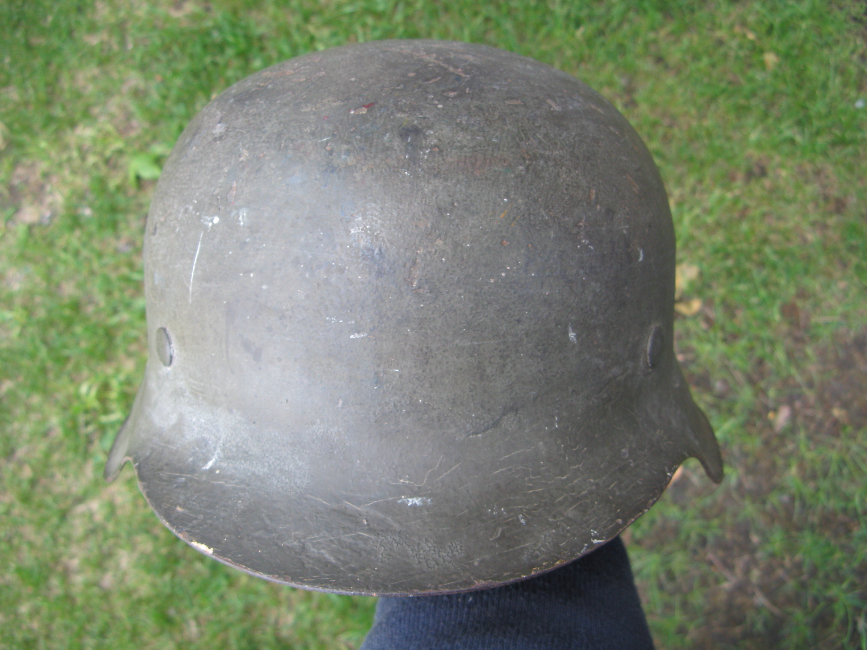 WWII German SS M42 Helmet – EF68, Waffen-SS / SD