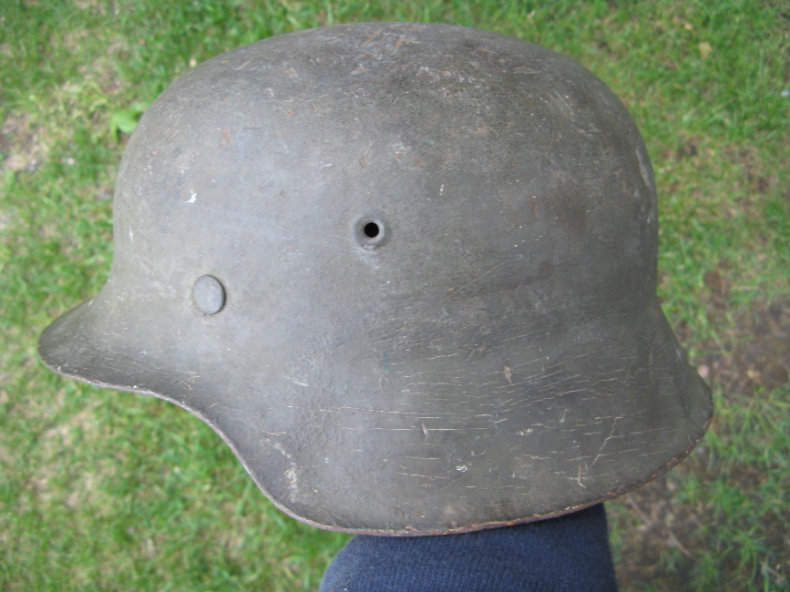 WWII German SS M42 Helmet – EF68, Waffen-SS / SD