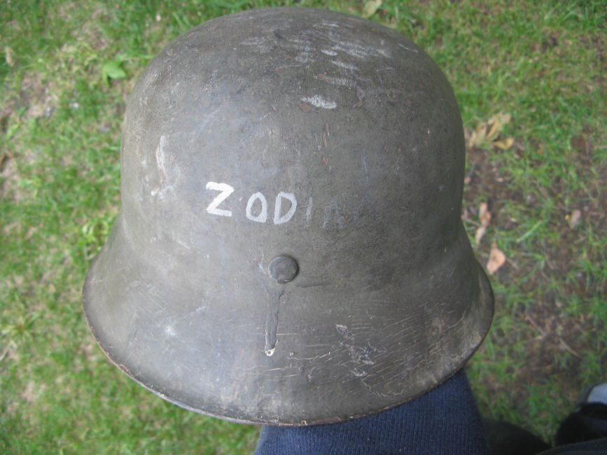WWII German SS M42 Helmet – EF68, Waffen-SS / SD