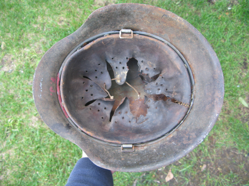 WWII German SS M42 Helmet – EF68, Waffen-SS / SD