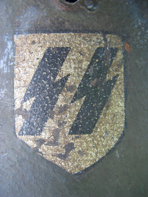 WWII German SS M42 Helmet – EF68, Waffen-SS / SD