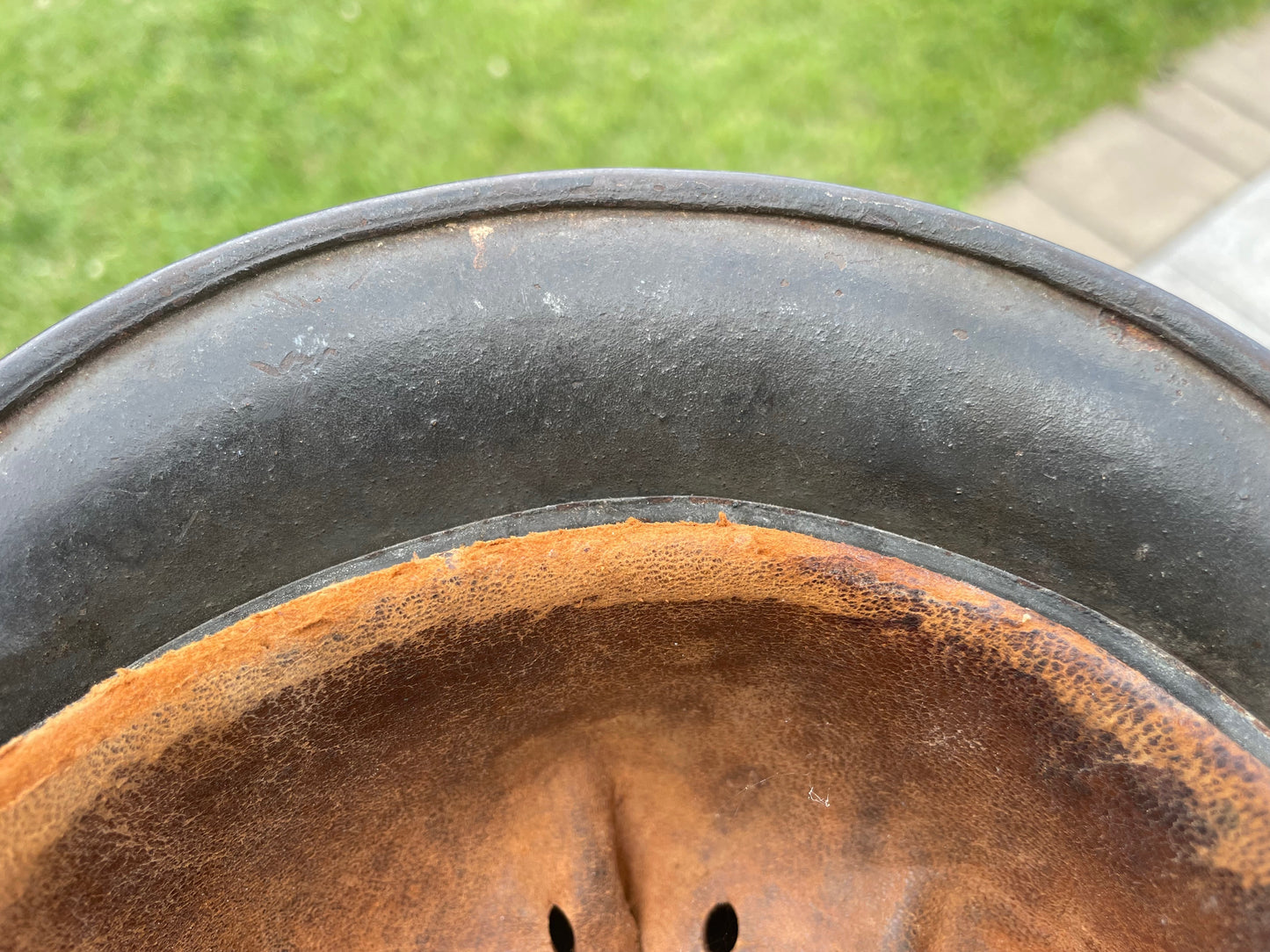 WWII German M35 Helmet – EF68, Size 68 (Carlsbad, New Mexico Find)